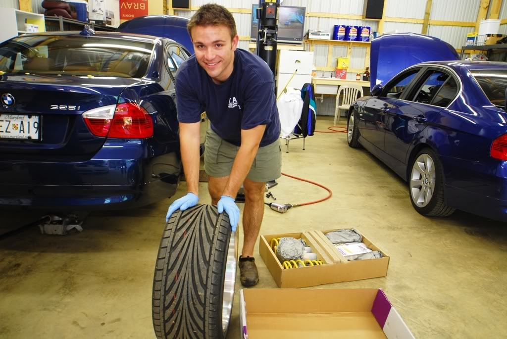 MOD install day at Clem's garage 335 M3 galore